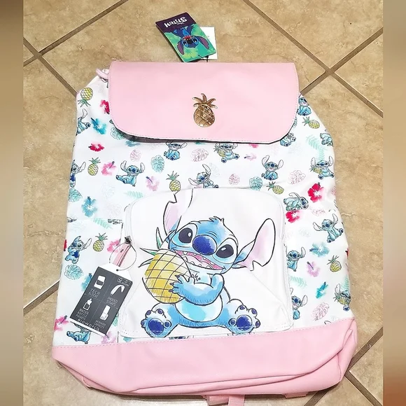 Lilo And Stitch Disney Stitch Tropical Slouch Backpack - NWT Hot Topic Disney Stitch Tropical Slouch Backpack | MainPlace  main image 4